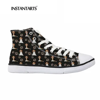 INSTANTARTS Brand Design Women High-top Canvas Shoes Classic High Top Vulcanize Casual Shoes Cute Pet Dog Beagle Print Flat Shoe
INSTANTARTS Brand Design Women High-top Canvas Shoes Classic High Top Vulcanize Casual Shoes Cute Pet Dog Beagle Print Flat Shoe