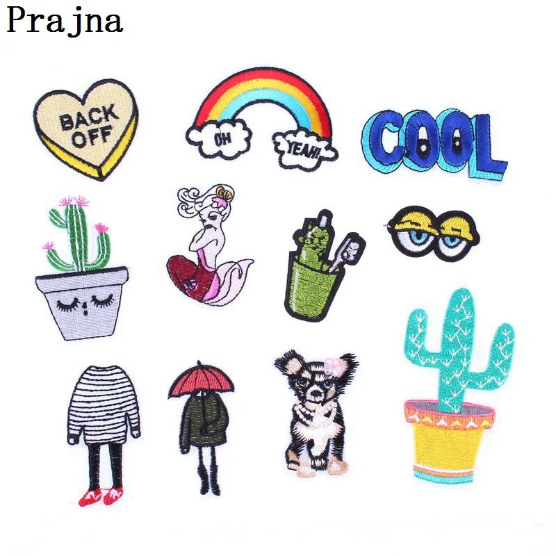 Prajna Custom Rainbow Letter Cactus Patch Iron On Cartoon Patches Kid Cute Anime Dog Patch Cheap Embroidered Patches For Clothes
Prajna Custom Rainbow Letter Cactus Patch Iron On Cartoon Patches Kid Cute Anime Dog Patch Cheap Embroidered Patches For Clothes