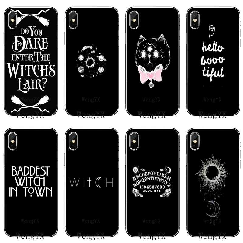 For Apple iPhone X XR XS Max 8 7 plus 6s 6 plus SE 5s 5c 5 4s 4 black and white Halloween witchcraft TPU Soft phone cover case
For Apple iPhone X XR XS Max 8 7 plus 6s 6 plus SE 5s 5c 5 4s 4 black and white Halloween witchcraft TPU Soft phone cover case