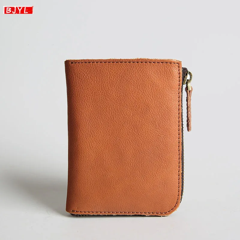 BJYL New genuine leather men short wallet paragraph small wallet men and women zipper wallet coin purse students card package
BJYL New genuine leather men short wallet paragraph small wallet men and women zipper wallet coin purse students card package