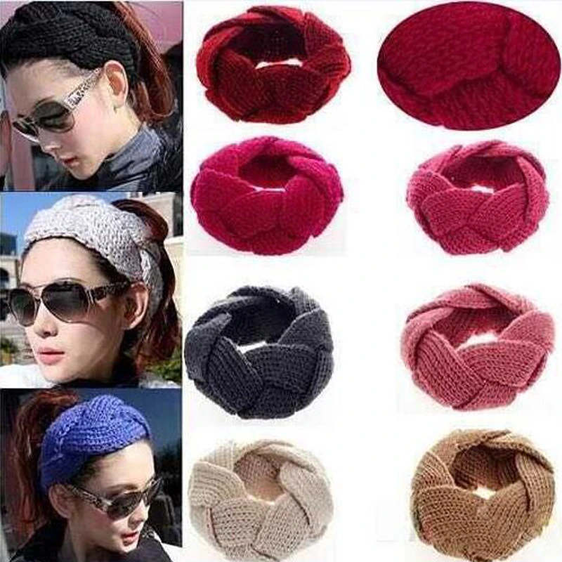 1PC Women wide Headband Winter Knitted Twist Head Bands For Girls Warm Ear Wool Turban Headwear Covers Bandage Hair Accessories
1PC Women wide Headband Winter Knitted Twist Head Bands For Girls Warm Ear Wool Turban Headwear Covers Bandage Hair Accessories