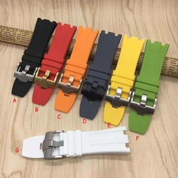 28mm 14 colours camouflage Rubber Silicone Waterproof with Rose gold stainless steel pin clasp Watch Strap fit A-P watchband
28mm 14 colours camouflage Rubber Silicone Waterproof with Rose gold stainless steel pin clasp Watch Strap fit A-P watchband