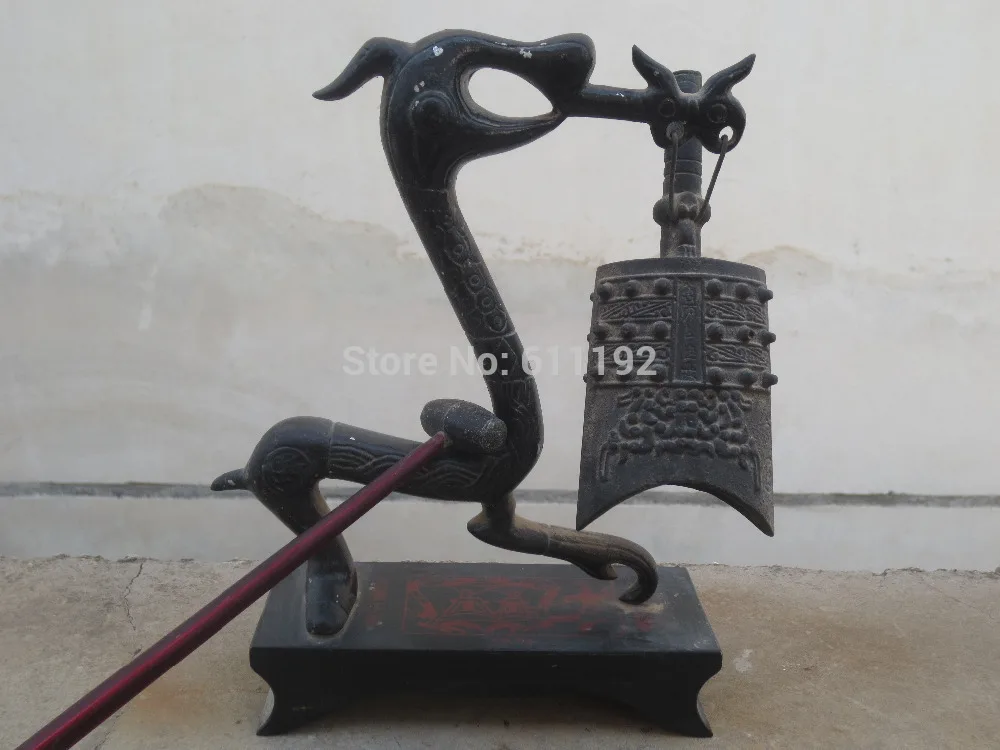 Asian Antiques Chinese folk collection handmade wood pedestal bronze bell/ Dragon bells size 20*17CM
Asian Antiques Chinese folk collection handmade wood pedestal bronze bell/ Dragon bells size 20*17CM