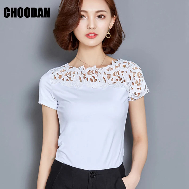 Summer Blouse Shirt Women Cotton Lace Patchwork 2018 Brand New Short Sleeve Shirt Elegant Ladies Tops Korean Fashion Clothing
Summer Blouse Shirt Women Cotton Lace Patchwork 2018 Brand New Short Sleeve Shirt Elegant Ladies Tops Korean Fashion Clothing