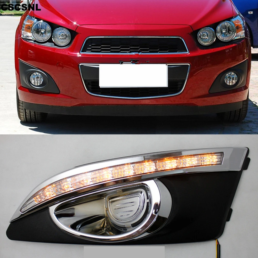 CSCSNL 2PCS 12V Car LED For Chevrolet Chevy AVEO Sonic 2011 2012 2013 DRL Daytime Running Lights Daylight With Turn Signal lamp
CSCSNL 2PCS 12V Car LED For Chevrolet Chevy AVEO Sonic 2011 2012 2013 DRL Daytime Running Lights Daylight With Turn Signal lamp