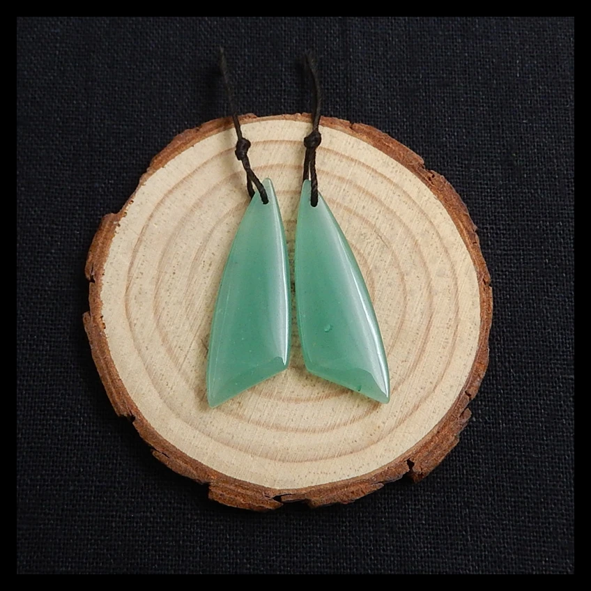 Spring Style Natural Green Aventurine Gemstone Beauty Earring Bead 40x13x4mm 6.5g
Spring Style Natural Green Aventurine Gemstone Beauty Earring Bead 40x13x4mm 6.5g