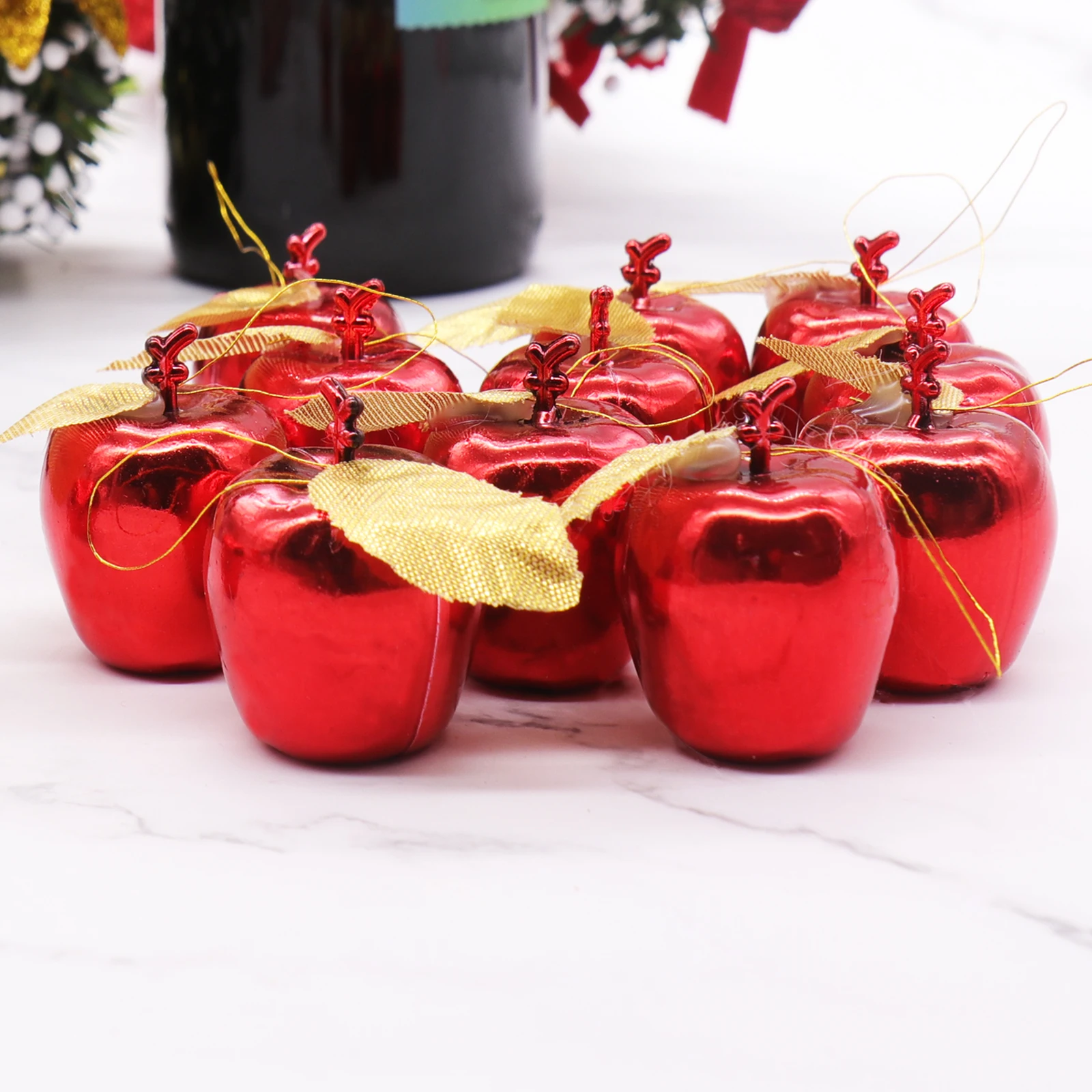 12pcs Red Golden Apples Christmas Tree Pendants Party Events Fruit Pendant Xmas Hanging Ornament Christmas Decorations for Home
12pcs Red Golden Apples Christmas Tree Pendants Party Events Fruit Pendant Xmas Hanging Ornament Christmas Decorations for Home