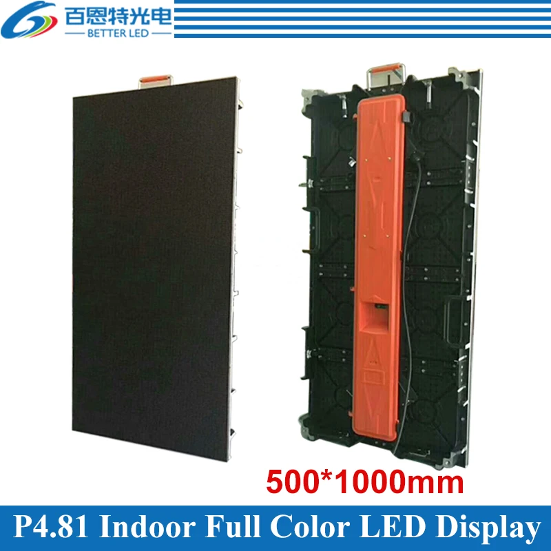 4pcs/lot P4.81 Indoor 1/13 scan 500*1000mm 104*208 pixels Die-cast Aluminum Cabinet Rental Full color video LED display screen
4pcs/lot P4.81 Indoor 1/13 scan 500*1000mm 104*208 pixels Die-cast Aluminum Cabinet Rental Full color video LED display screen