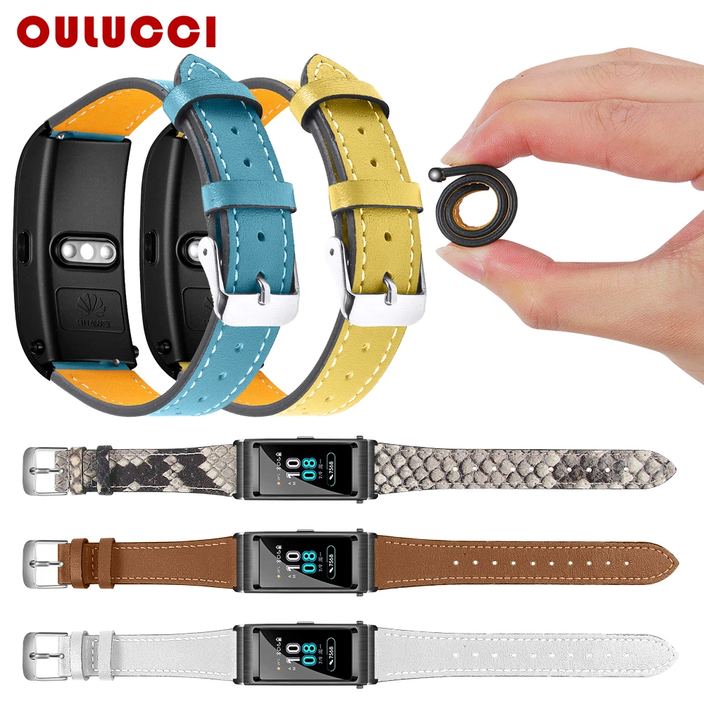 Oulucci 18mm original leather watchband for huawei b5 watch band sport bracelet strap watch with metal buckle for huawei B5 band
Oulucci 18mm original leather watchband for huawei b5 watch band sport bracelet strap watch with metal buckle for huawei B5 band