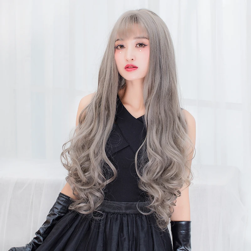 Lolita 80cm Long Light Gray Curly Anime Daily Hair Cosplay Full Wig Heat Resistant+Cap H765242N1
Lolita 80cm Long Light Gray Curly Anime Daily Hair Cosplay Full Wig Heat Resistant+Cap H765242N1