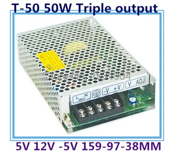 LED triple output switching power supply T-50 50W AC input, output voltage DC 5V 12V -5V transformer
LED triple output switching power supply T-50 50W AC input, output voltage DC 5V 12V -5V transformer
