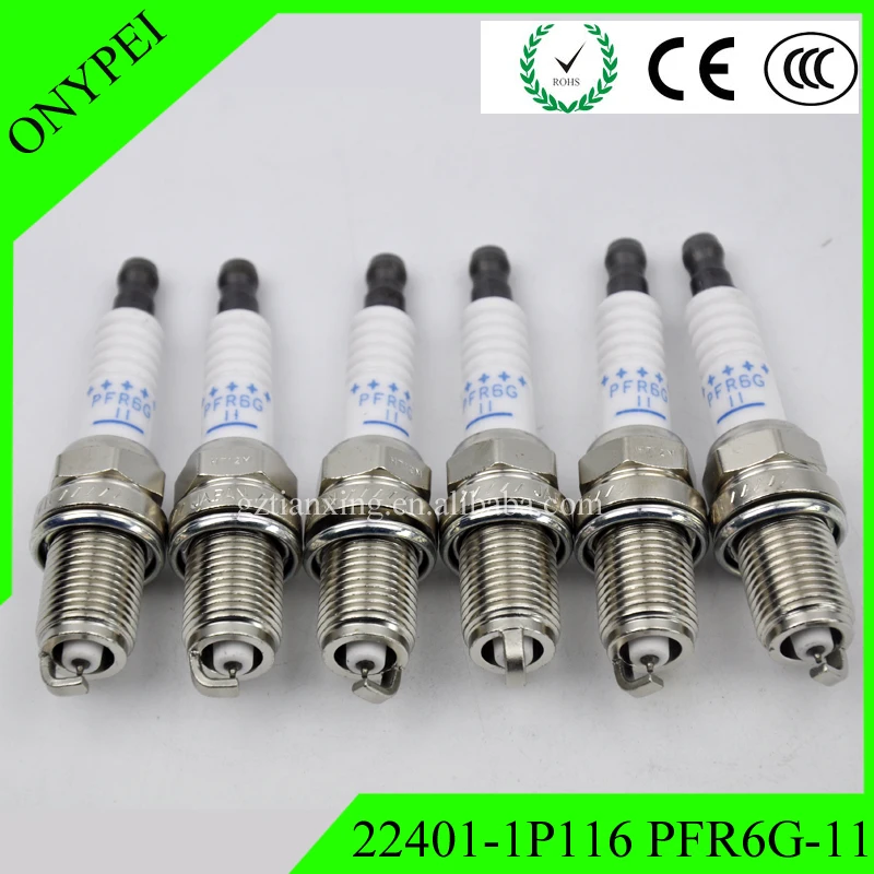 6x 22401 1P116 PFR6G 11 Iridium Spark Plug For Nissan Maxima Sentra Infiniti G20 I30 Q45 22401-1P116 PFR6G-11
6x 22401 1P116 PFR6G 11 Iridium Spark Plug For Nissan Maxima Sentra Infiniti G20 I30 Q45 22401-1P116 PFR6G-11