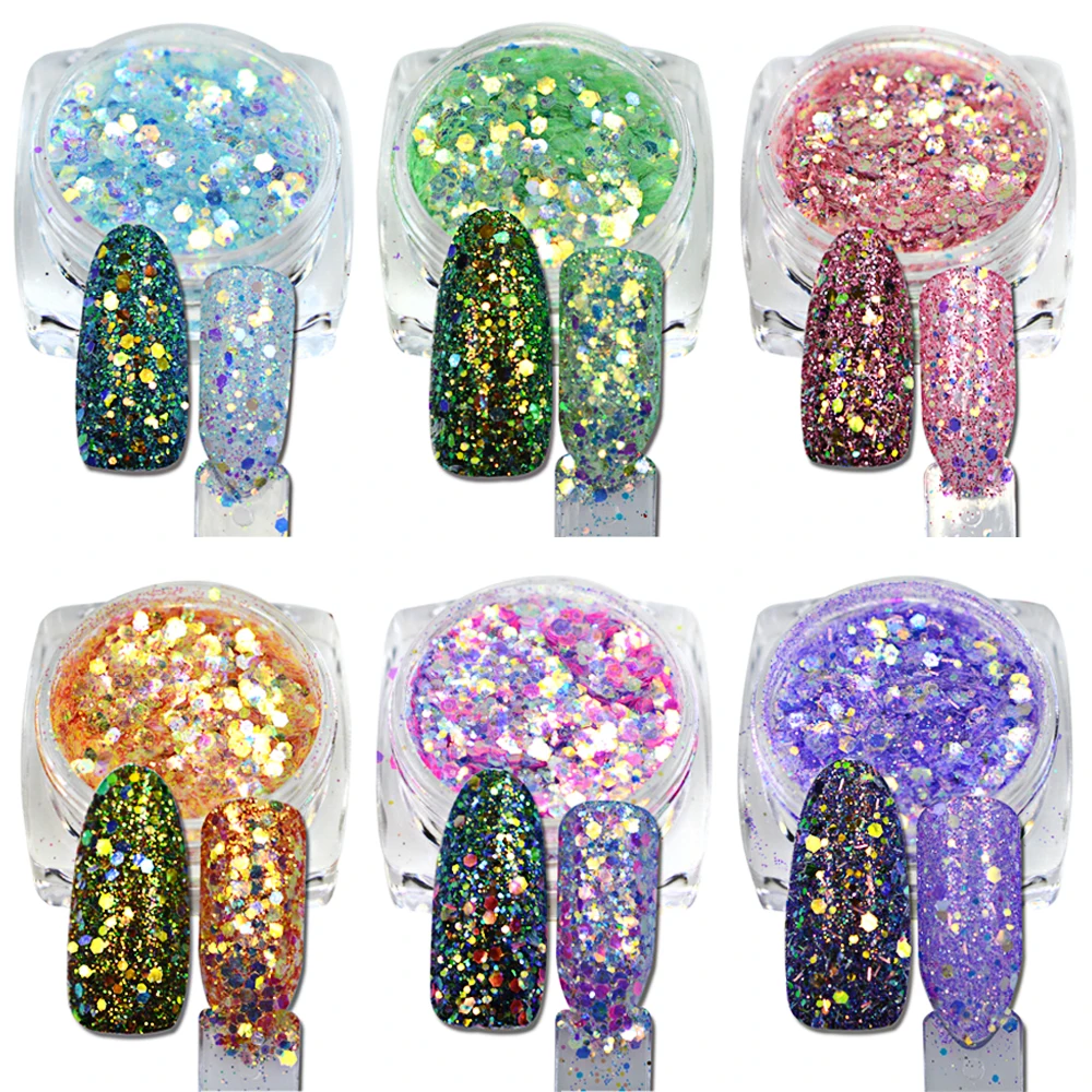 SWEET TREND 1Pcs Colorful Shinning 3D Nail Glitter Sequin Slice Mixed Glitter Powder Nail Art Tips Nail Decoration LAT08-23
SWEET TREND 1Pcs Colorful Shinning 3D Nail Glitter Sequin Slice Mixed Glitter Powder Nail Art Tips Nail Decoration LAT08-23