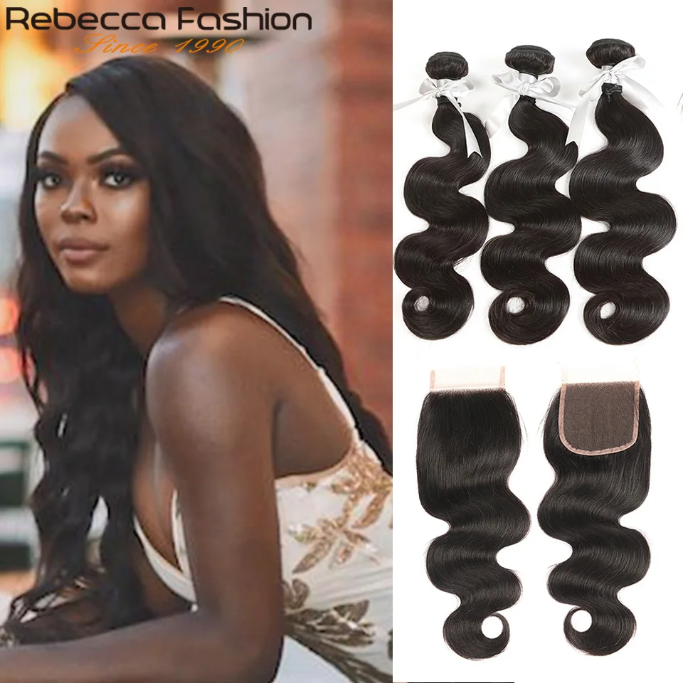 Rebecca Body Wave Bundles with Closure Peruvian Human Hair Body Wave 8 To 28 30 Inch Bundles 3/4 Bundles With Lace Closure
Rebecca Body Wave Bundles with Closure Peruvian Human Hair Body Wave 8 To 28 30 Inch Bundles 3/4 Bundles With Lace Closure
