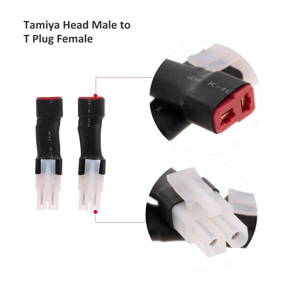 2pcs RC Car Tamiya Head Male to Deans Style T Plug Female Connector Adapter Convertor for Li-Po Li-Lion Battery
2pcs RC Car Tamiya Head Male to Deans Style T Plug Female Connector Adapter Convertor for Li-Po Li-Lion Battery