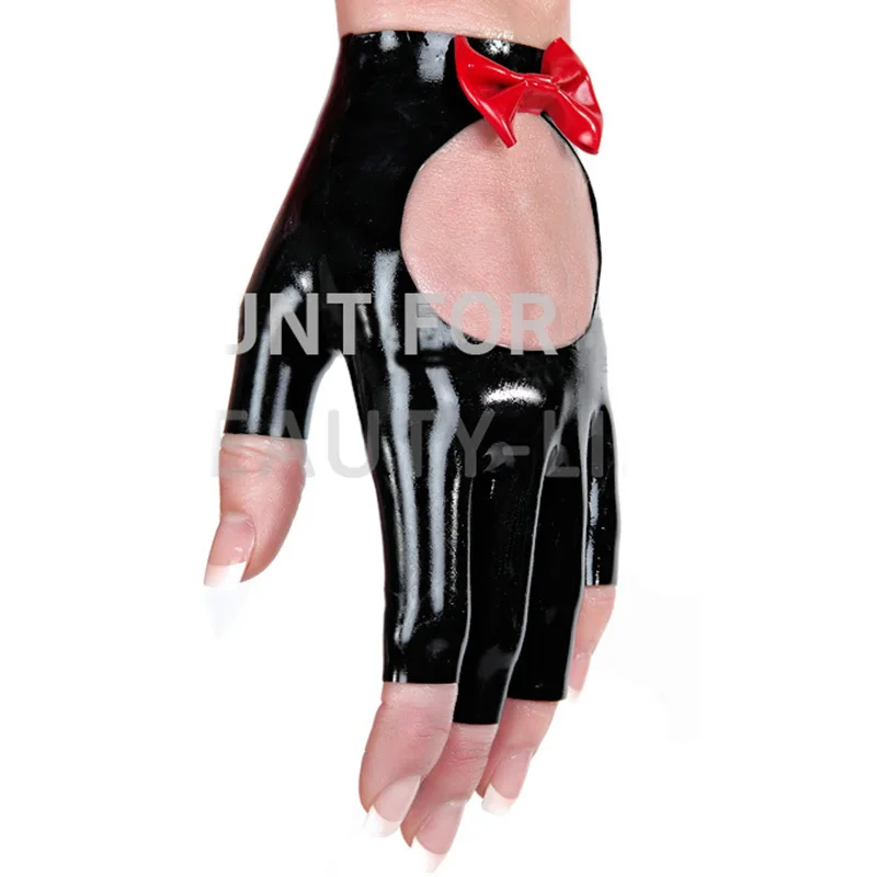 Latex gloves with bow butterfly new style for elegance fetish sexy 100% natural open finger
Latex gloves with bow butterfly new style for elegance fetish sexy 100% natural open finger
