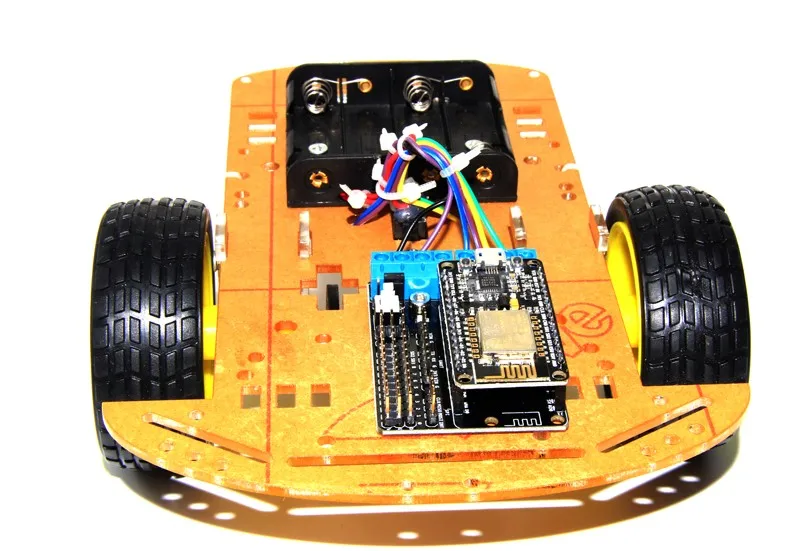 2WD L293D WiFi RC Smart Car with NodeMCU + Shield for ESP-12E based on ESP8266 mobile control 2WD L293D WiFi RC Smart Car with NodeMCU + Shield for ESP-12E based on ESP8266 mobile control