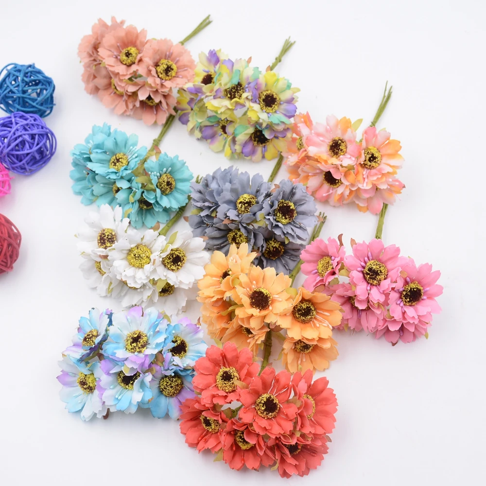 6pcs Silk Forest Style Daisy Artificial Flower Bouquet For Wedding Party Decoration DIY Gift Box Accessories Rose Fake Flowers
6pcs Silk Forest Style Daisy Artificial Flower Bouquet For Wedding Party Decoration DIY Gift Box Accessories Rose Fake Flowers