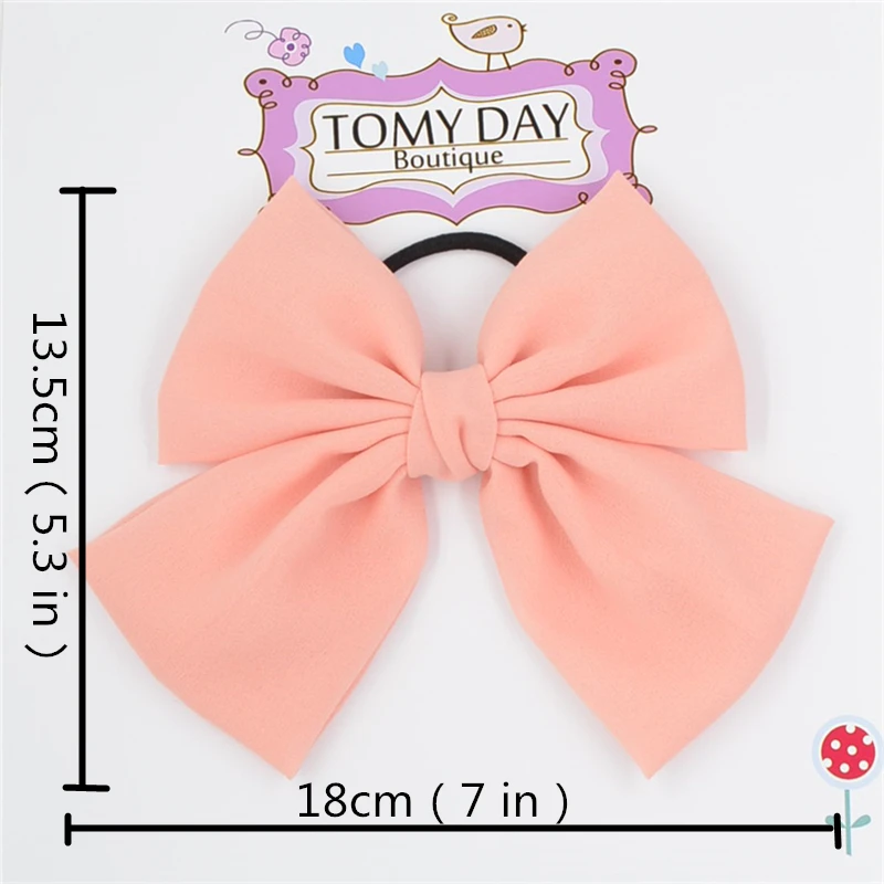big bow 7 inch Elastic Hair Bands Solid Color chiffon bow tie PonyTail Holder Hair Bow Hairband for women girls Hair Accessories
big bow 7 inch Elastic Hair Bands Solid Color chiffon bow tie PonyTail Holder Hair Bow Hairband for women girls Hair Accessories