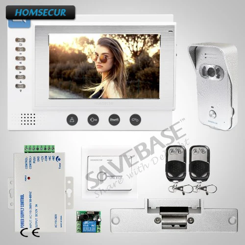 HOMSECUR 7" Video&Audio Security Intercom System with Video Recording Function 1V1+Strike Lock
HOMSECUR 7" Video&Audio Security Intercom System with Video Recording Function 1V1+Strike Lock