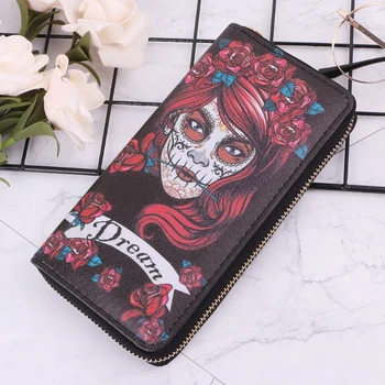 Vintage Women Skull Wallet Phone Case Clutch Purse Lady Long Handbag Card Holder 19x10x2cm
Vintage Women Skull Wallet Phone Case Clutch Purse Lady Long Handbag Card Holder 19x10x2cm