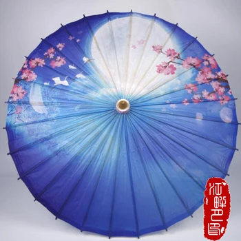 Light Blue Bottom Bright Moon Oil Paper Umbrella Pink Cherry Pattern Paper Parasol Flower Blossom in Night Paper Umbrella
Light Blue Bottom Bright Moon Oil Paper Umbrella Pink Cherry Pattern Paper Parasol Flower Blossom in Night Paper Umbrella