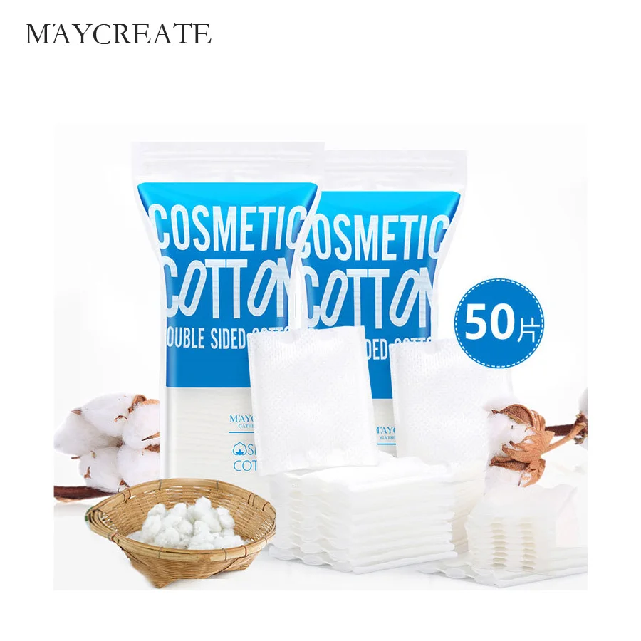 MayCreate 50Pcs/Lot Natural Organic Healty Cotton Pad Wipe Multi Functional Cleansing Soft Makeup Remover Cotton For Women
MayCreate 50Pcs/Lot Natural Organic Healty Cotton Pad Wipe Multi Functional Cleansing Soft Makeup Remover Cotton For Women