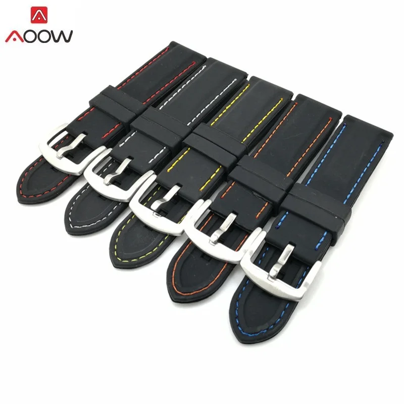 AOOW Generic Watchband Silicone Rubber Watch Strap Bands Waterproof 20mm 22mm 24mm 26mm Watches Belt
AOOW Generic Watchband Silicone Rubber Watch Strap Bands Waterproof 20mm 22mm 24mm 26mm Watches Belt