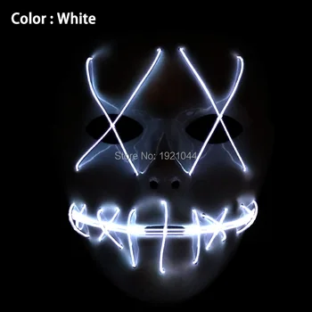 Voice Controller Neon Light up EL Wire Mask Halloween Party Mask Glowing Product Adult Party Mask
Voice Controller Neon Light up EL Wire Mask Halloween Party Mask Glowing Product Adult Party Mask