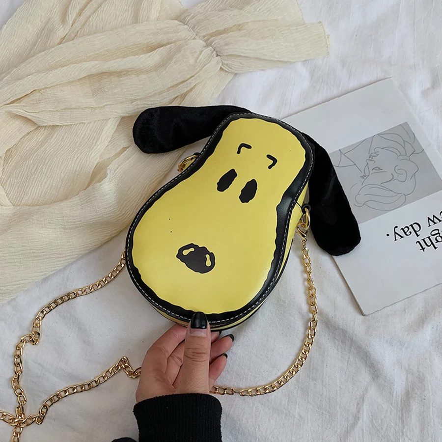 Cute Cartoon Dog Design Women's Shoulder Bags Pu Chains Woman Handbags Luxury Leather Women Hand Bags Ladies Small Round Bag New
Cute Cartoon Dog Design Women's Shoulder Bags Pu Chains Woman Handbags Luxury Leather Women Hand Bags Ladies Small Round Bag New
