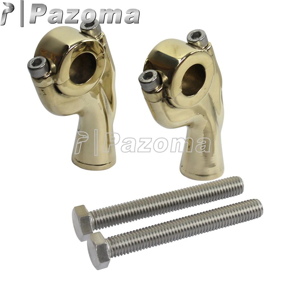 2 pcs Universal Motorcycle Handlebar Risers Motorbike Aluminum Bar Risers Fit for 7/8" (22.2mm) Handlebar Clamp
2 pcs Universal Motorcycle Handlebar Risers Motorbike Aluminum Bar Risers Fit for 7/8" (22.2mm) Handlebar Clamp