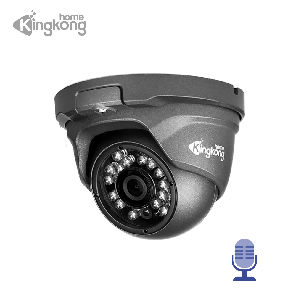Kingkonghome IP Camera 48V POE Metal 1080P ONVIF Network Security Camera CCTV Motion Detection Waterproof Outdoor Audio Camera
Kingkonghome IP Camera 48V POE Metal 1080P ONVIF Network Security Camera CCTV Motion Detection Waterproof Outdoor Audio Camera