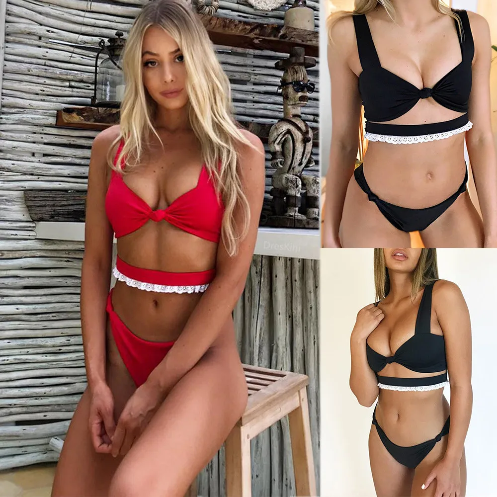 Women's Swimming Suit Sexy Bikini Swimsuit Women's Bikini Solid Set Swimsuit Two Piece Filled Bra Swimwear Beachwear
Women's Swimming Suit Sexy Bikini Swimsuit Women's Bikini Solid Set Swimsuit Two Piece Filled Bra Swimwear Beachwear