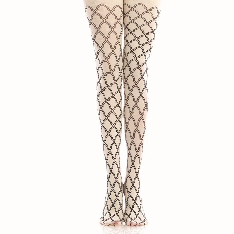 Колготки с ромбовидным рисунком  купить со скидкой в секс шопе  Женское белье, одежда  Колготки, носки, гольфы