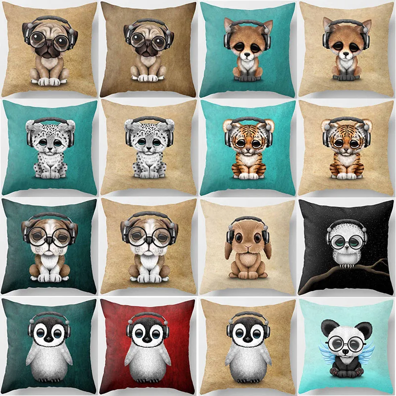 Hot sale beauty cartoon dog cat animal pillow case men women ladies square pillow cases cute monkey pillow cover 45*45cm
Hot sale beauty cartoon dog cat animal pillow case men women ladies square pillow cases cute monkey pillow cover 45*45cm