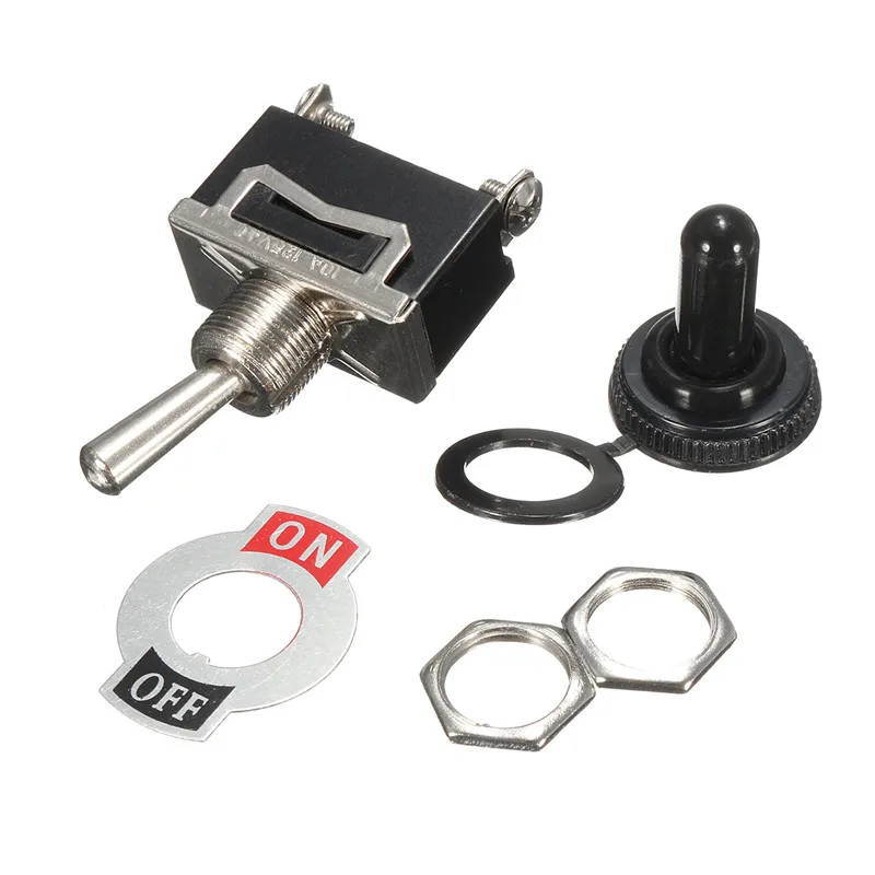 1PC 12V-24V Heavy On Off Mini Small 2 Terminal SPST Toggle Switch Miniature With Waterproof Cover Rocker Switch
1PC 12V-24V Heavy On Off Mini Small 2 Terminal SPST Toggle Switch Miniature With Waterproof Cover Rocker Switch