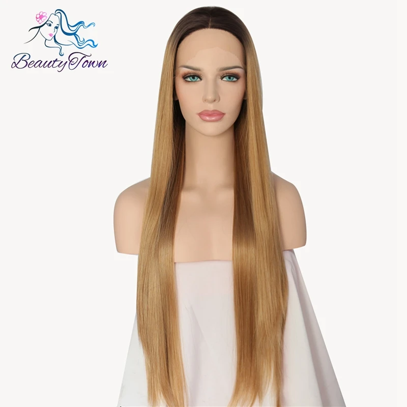 BeautyTown Straight Dark Root Ombre Brown Heat Resistant Hair Wedding Party Present Black Synthetic Lace Front Girls Wigs
BeautyTown Straight Dark Root Ombre Brown Heat Resistant Hair Wedding Party Present Black Synthetic Lace Front Girls Wigs