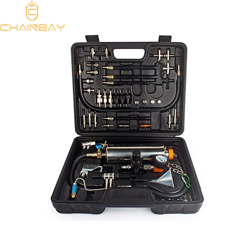 Automotive Non-dismantle Fuel Injector Cleaner Kit and Tester with Case for Petrol EFI Throttle Petrol Cars, 750ML Tank, 145PSI
Automotive Non-dismantle Fuel Injector Cleaner Kit and Tester with Case for Petrol EFI Throttle Petrol Cars, 750ML Tank, 145PSI
