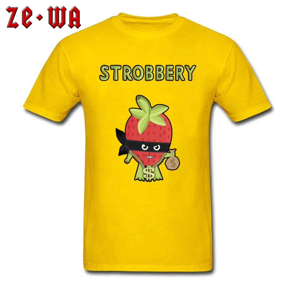 Design Strobbery Casual Short Sleeve Summer Tops T Shirt Wholesale O-Neck All Cotton Tops & Tees Men T Shirts Free Shipping Strobbery yellow