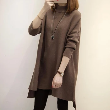 Women High Collar Solid Cashmere Sweater Female Thick Sweater 2018 New Winter Long Warm Knitting Sweater Pullover LJ0692
Women High Collar Solid Cashmere Sweater Female Thick Sweater 2018 New Winter Long Warm Knitting Sweater Pullover LJ0692