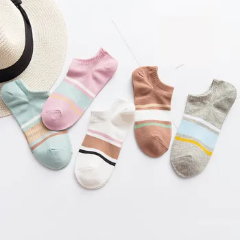 5 Pcs Women Socks Jacquard Cotton Cute Striped Thin Socks Wild Shallow Casual Sport Boat Socks T528
5 Pcs Women Socks Jacquard Cotton Cute Striped Thin Socks Wild Shallow Casual Sport Boat Socks T528