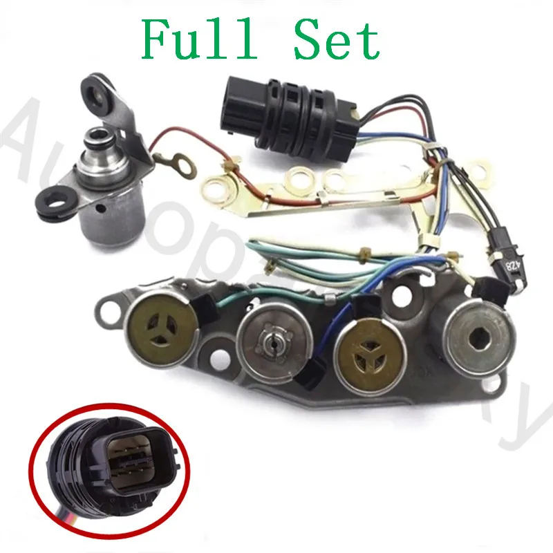 Remanufactured Solenoid Kit Pack 31940-85X01 31940-85X0B D83420BA 83420BA 63954A For Maxima Sentra Altima RE4F04B RE4F03B 00-on
Remanufactured Solenoid Kit Pack 31940-85X01 31940-85X0B D83420BA 83420BA 63954A For Maxima Sentra Altima RE4F04B RE4F03B 00-on