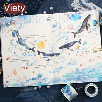 1.5-5cm*5m Whale Starry Washi Tape Masking Tape Decorative Diary Scrapbook Planner Stickers Kawaii Stationery School Supplies
1.5-5cm*5m Whale Starry Washi Tape Masking Tape Decorative Diary Scrapbook Planner Stickers Kawaii Stationery School Supplies