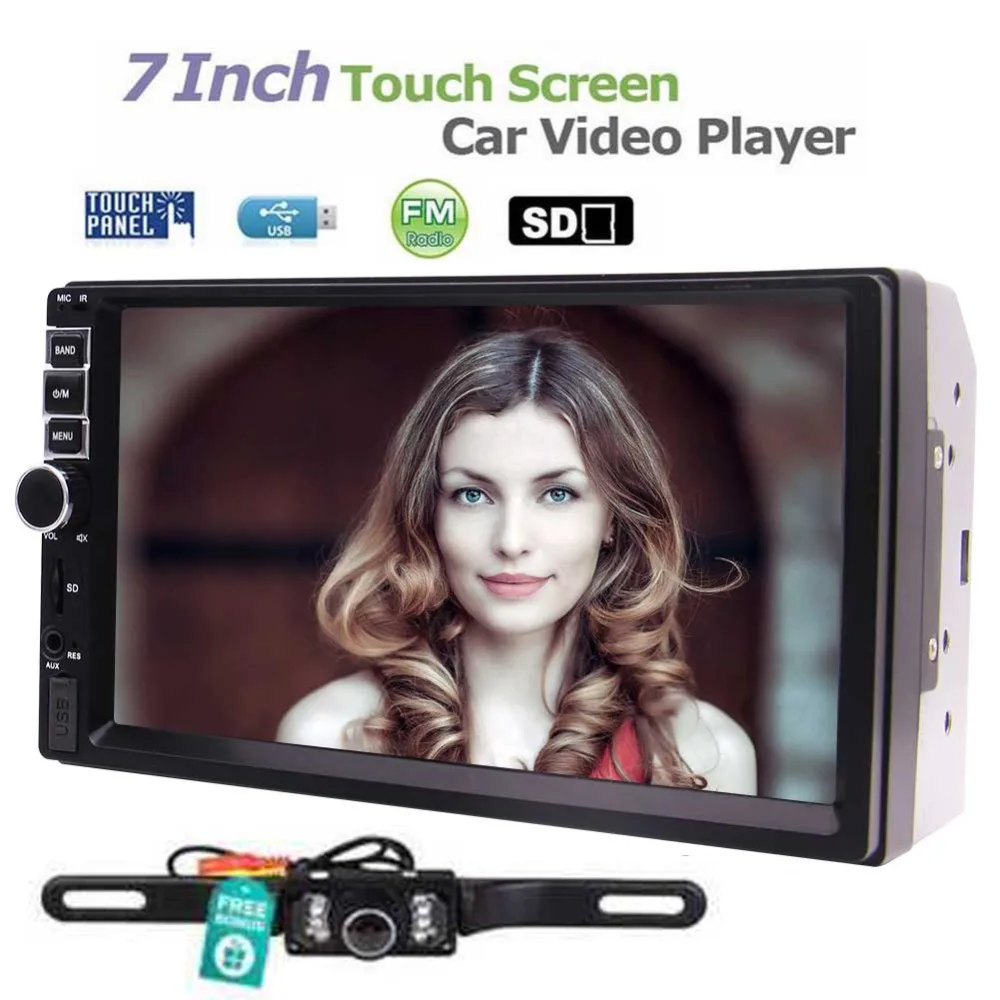 HD 7" 5-Ponits Touch Screen In-Dash Car Stereo Car MP5 Player Support Steering Wheel Control/Bluetooth/USB/TF/Aux Input/FM AM 
HD 7" 5-Ponits Touch Screen In-Dash Car Stereo Car MP5 Player Support Steering Wheel Control/Bluetooth/USB/TF/Aux Input/FM AM