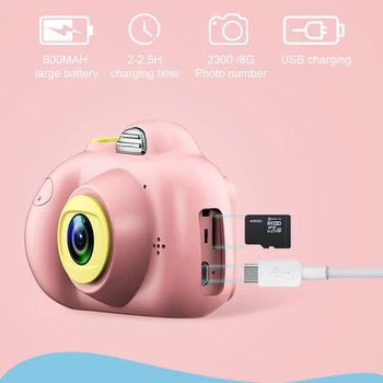 Mini Kids Camera Front and Back Dual-Lens Digital Video Camera Smiling Face Focus Face Recognition Camara 1080P Fotografica Cam
Mini Kids Camera Front and Back Dual-Lens Digital Video Camera Smiling Face Focus Face Recognition Camara 1080P Fotografica Cam