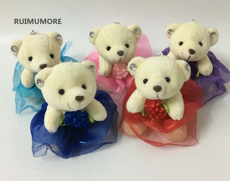 Hot New Delicate , 10CM Sitting Dress Bears Plush Stuffed Toy , Key Chain Ring Pendant Flower Bear Plush TOY
Hot New Delicate , 10CM Sitting Dress Bears Plush Stuffed Toy , Key Chain Ring Pendant Flower Bear Plush TOY