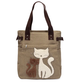 Fashion Cute Cartoon Cat Bag Canvas Bags For Women Shoulder Bag Casual Women's Handbags Messenger Bags Bolsas Feminina Hot Sale
Fashion Cute Cartoon Cat Bag Canvas Bags For Women Shoulder Bag Casual Women's Handbags Messenger Bags Bolsas Feminina Hot Sale