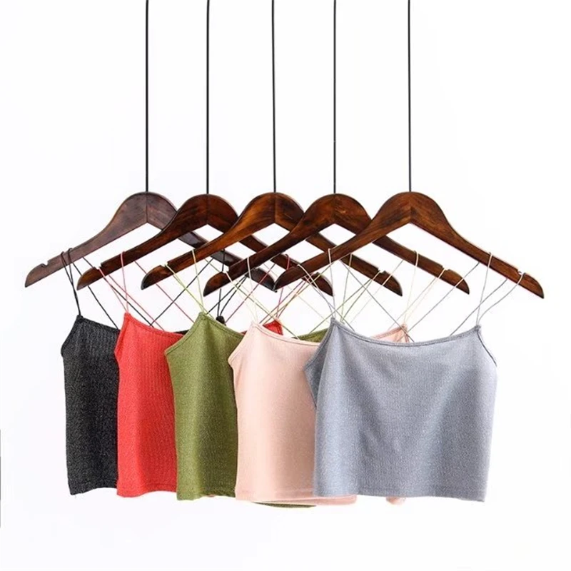 Sexy Crop Tops Womens Bright silk 2018 Summer Workout Tank Boob Tube Bustier Top Sleeveless Camisole Croptop Bralet 5 Colors
Sexy Crop Tops Womens Bright silk 2018 Summer Workout Tank Boob Tube Bustier Top Sleeveless Camisole Croptop Bralet 5 Colors