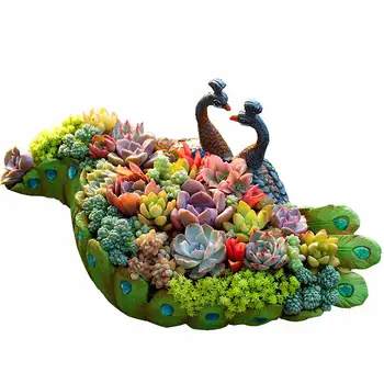 Resin Handmade Peacock Succulent Planter Pot Vintage Cactus Container Planter Garden Home Decorative Planter container garden id
Resin Handmade Peacock Succulent Planter Pot Vintage Cactus Container Planter Garden Home Decorative Planter container garden id