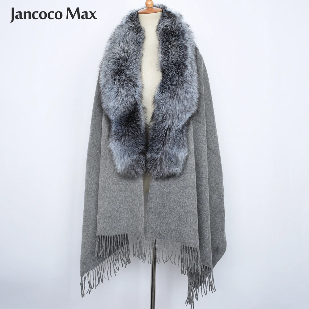 New Arrival Women's Real Fox Fur Collar Poncho Genuine Cashmere Fur Female Cloak Top Quality Lady Shawls 2019 S7531
New Arrival Women's Real Fox Fur Collar Poncho Genuine Cashmere Fur Female Cloak Top Quality Lady Shawls 2019 S7531